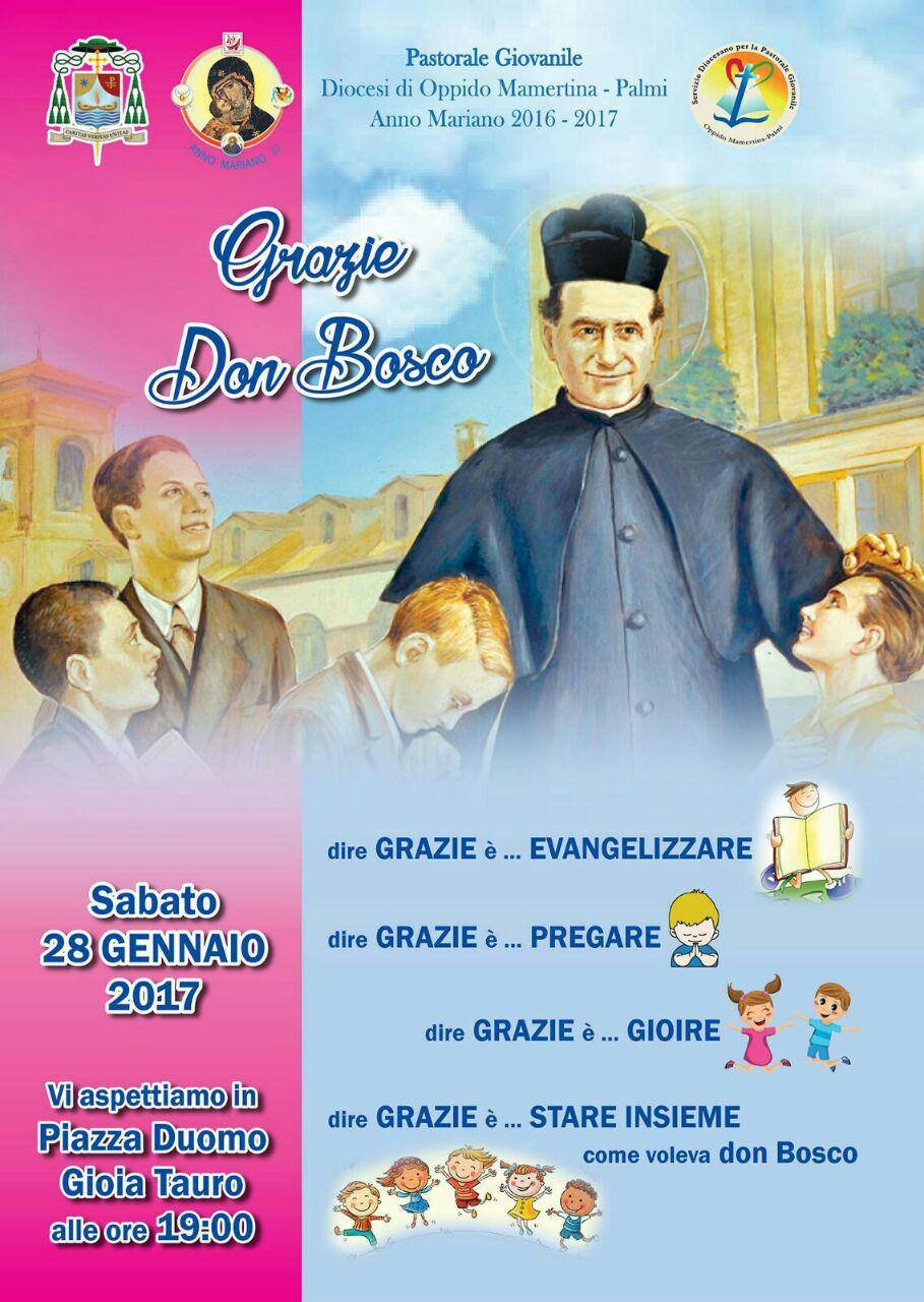 Festa del Grazie a don Bosco stasera in Piazza Duomo a Gioia Tauro
