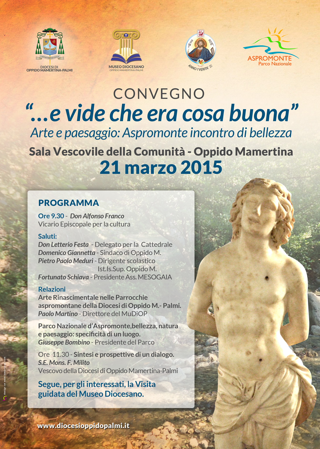 “…e vide che era cosa buona”: l’Ente Parco dell’Aspromonte in collaborazione con il Museo diocesano