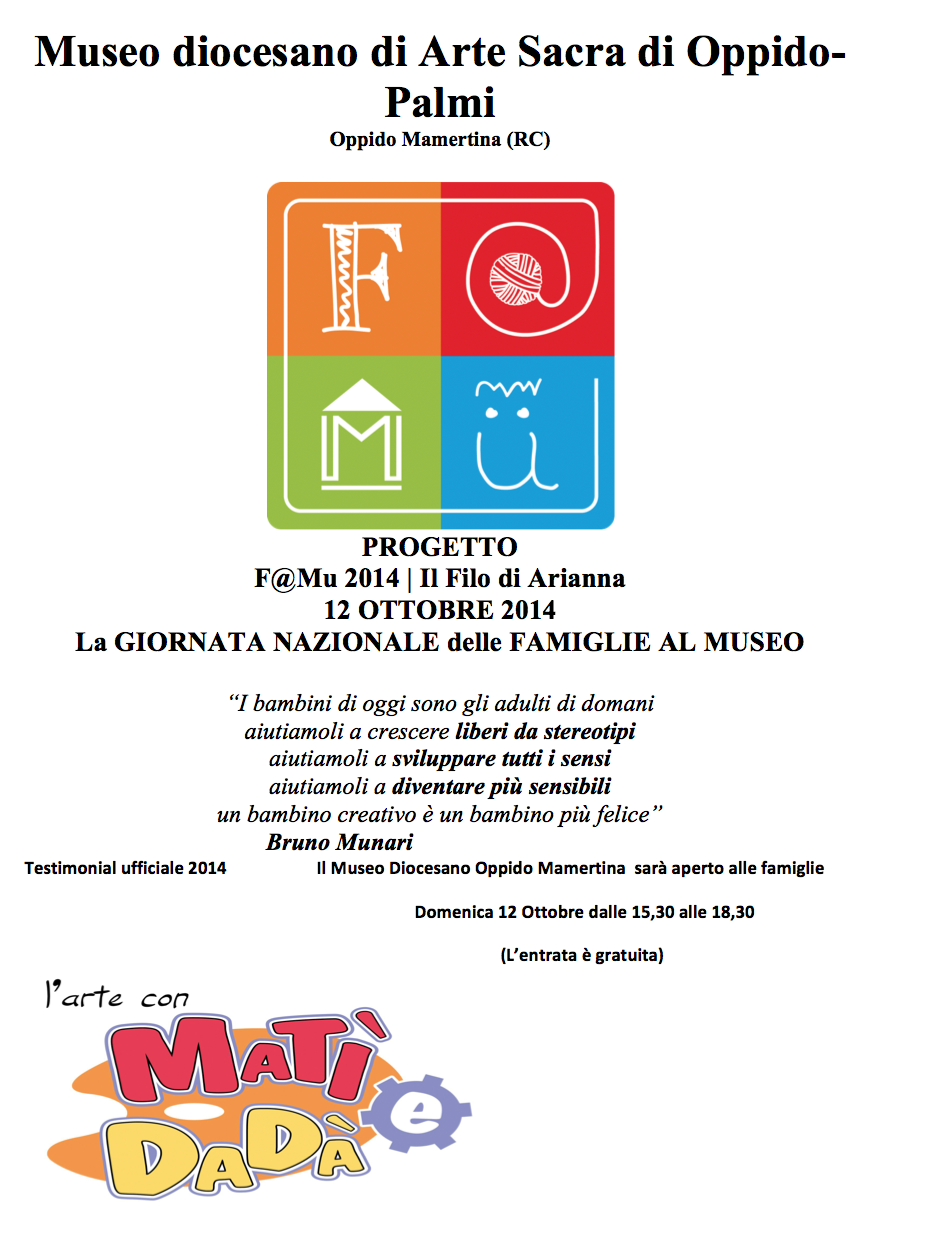 Al museo diocesano di Oppido Mamertina l’evento nazionale “F@mu.Famiglie al museo”