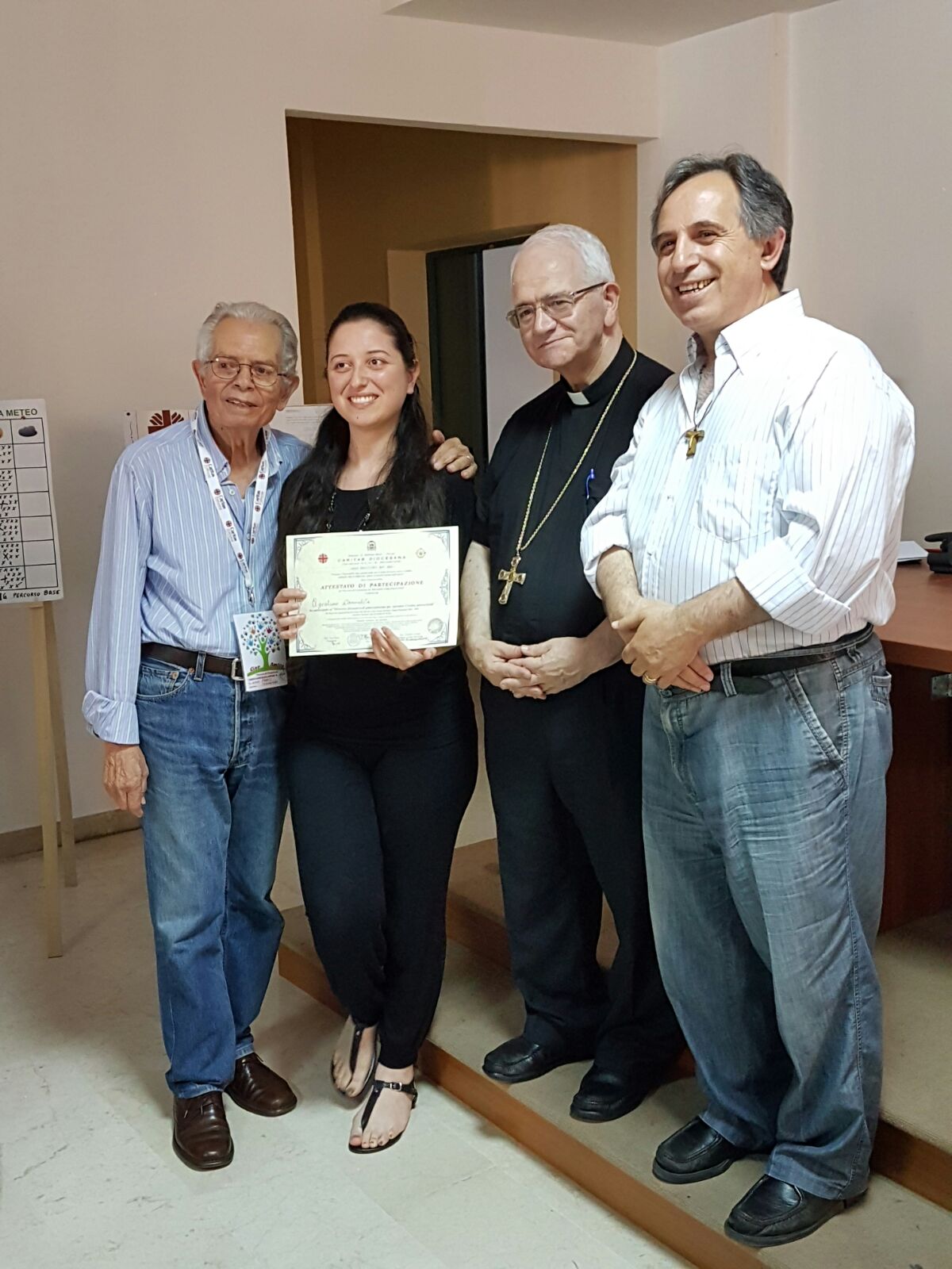 La consegna degli attestati a conclusione dei Percorsi di formazione Caritas