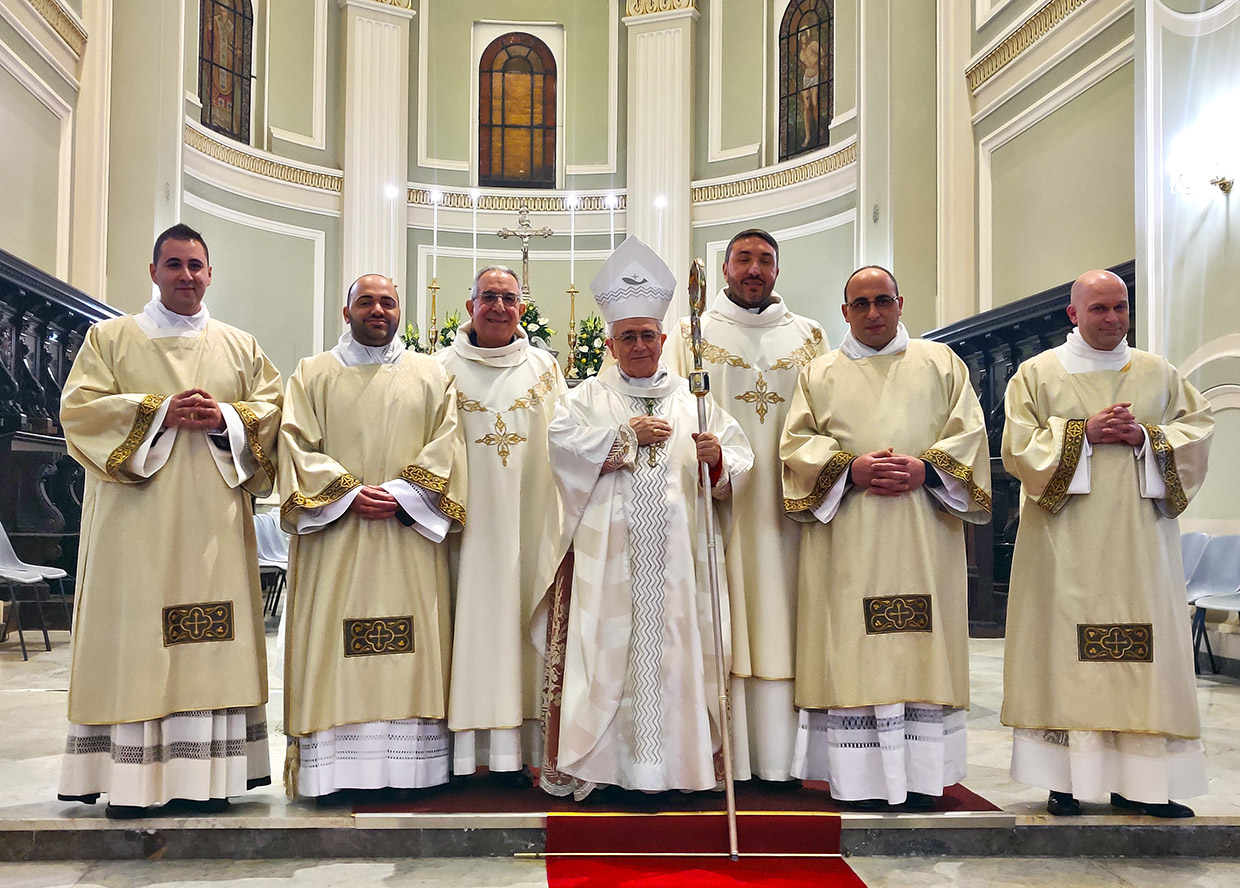 L’ordinazione diaconale di Tommaso Calipa, Giovanni Rigoli, Massimo Surace e Nicodemo Valensisi