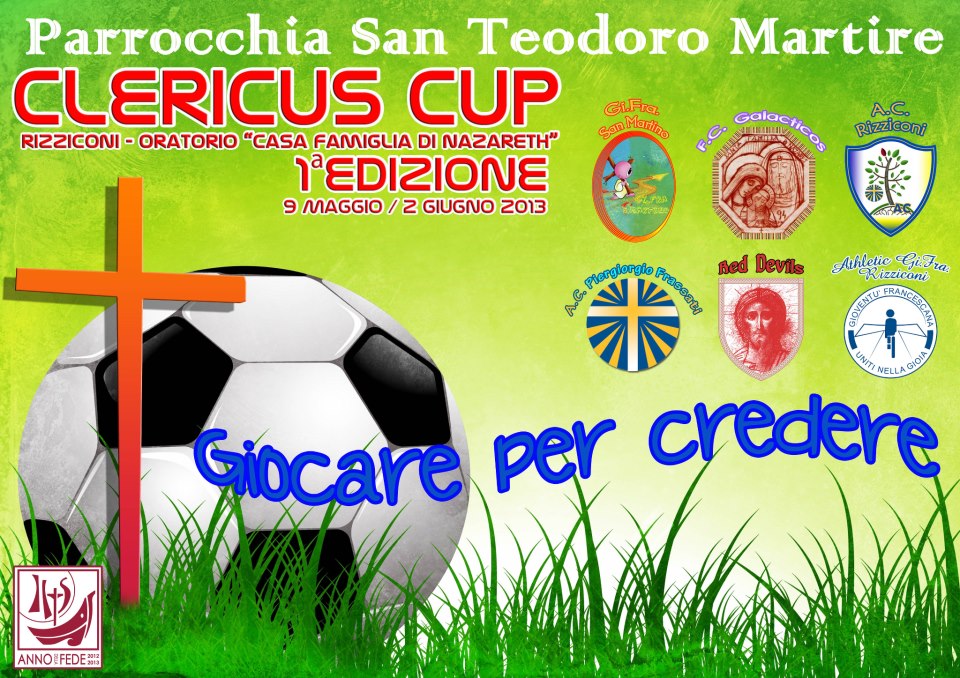 Dal 9 Maggio al 2 Giugno la “Clericus Cup” arriva in Diocesi: giocare per credere!