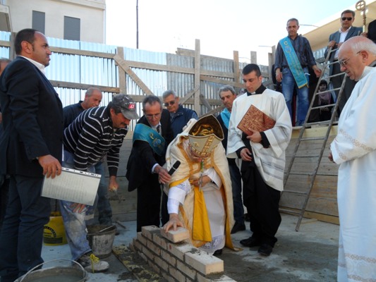 San Ferdinando posa della Prima Pietra Chiesa dell’Immacolata