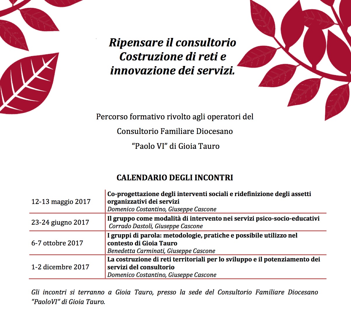 Corso di aggiornamento del Consultorio familiare diocesano