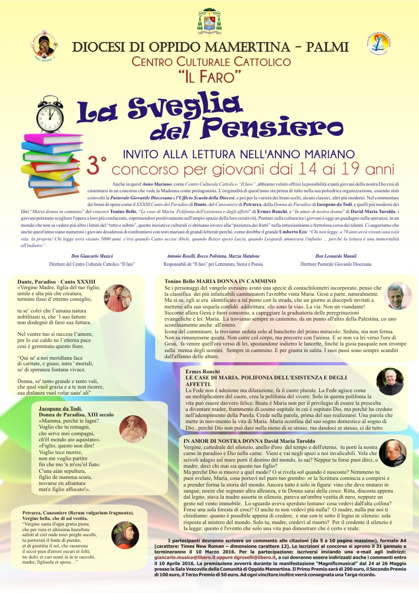 Al via la III edizione del concorso “La sveglia del pensiero”