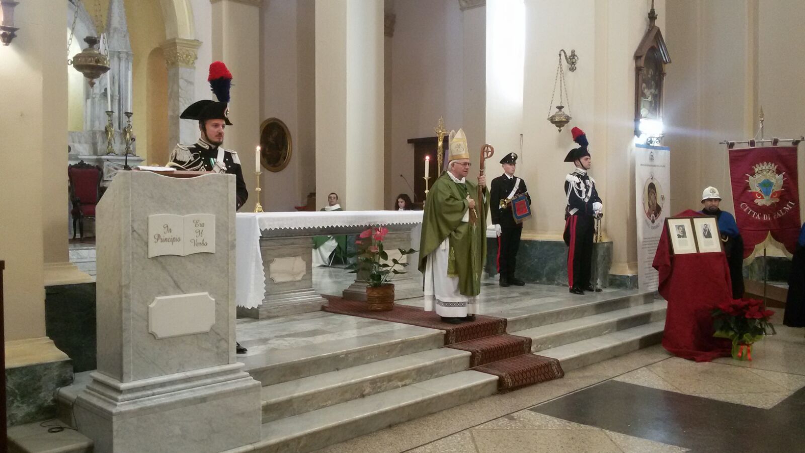 Il Vescovo Francesco commemora i carabinieri Antonino Fava e Vincenzo Garofalo vittime di mafia