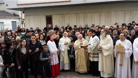Nella Parrocchia Maria SS. Addolorata di Rosarno il Vescovo inaugura i mosaici dedicati ai Santi Cosma e Damiano
