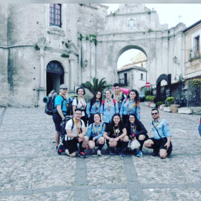 I ragazzi ed i capi del Clan “La Fenice” del gruppo Agesci Palmi 1