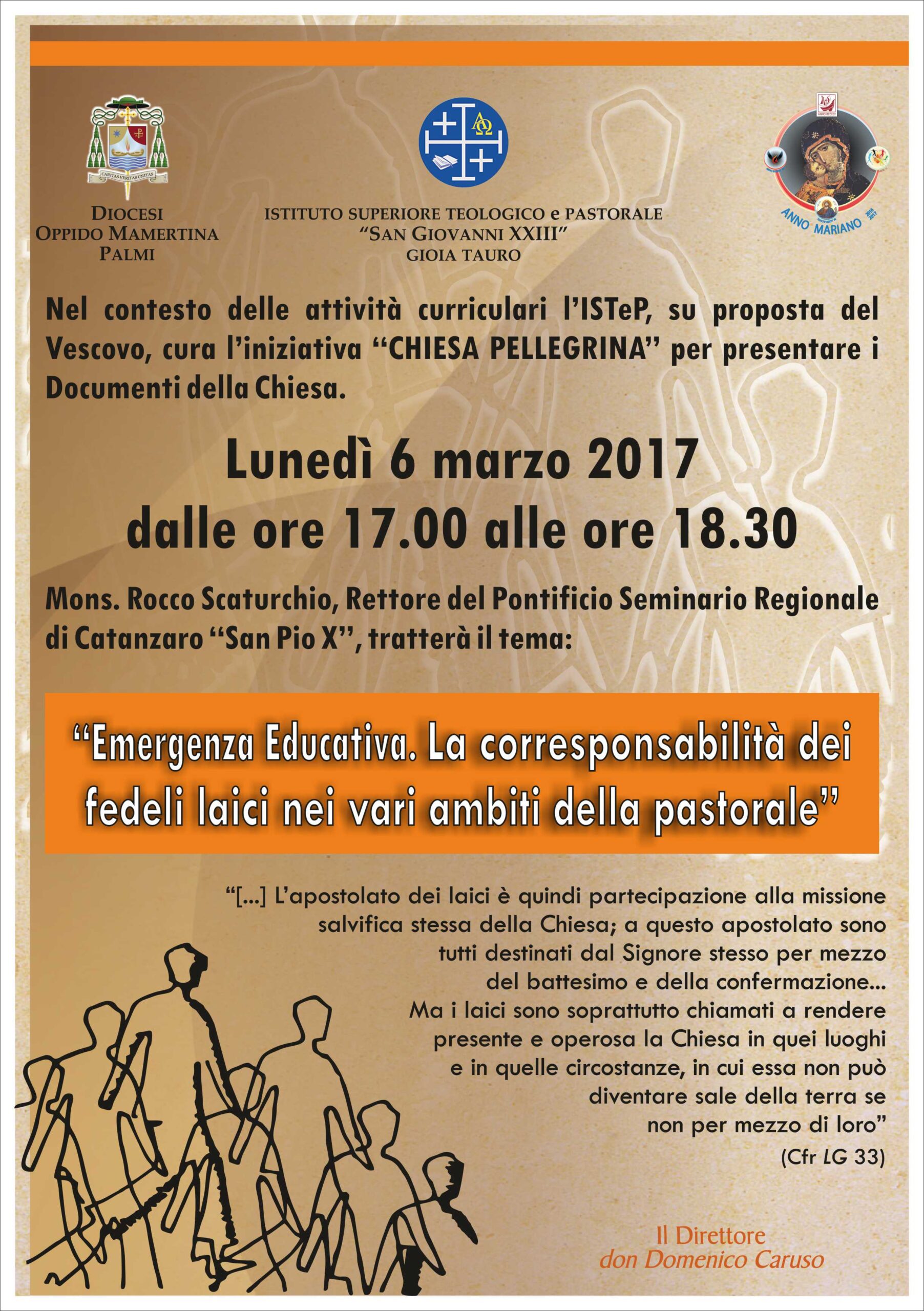 ‘Corresponsabilità dei laici ed Emergenza educativa’. Un incontro di formazione all’Istep