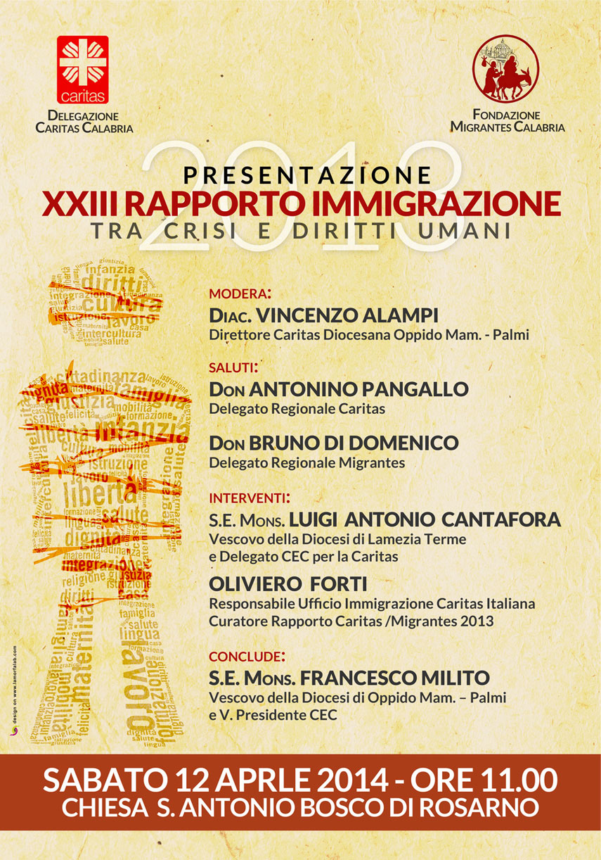 “Tra crisi e diritti umani” – Presentazione XXIII Rapporto Immigrazione 2013