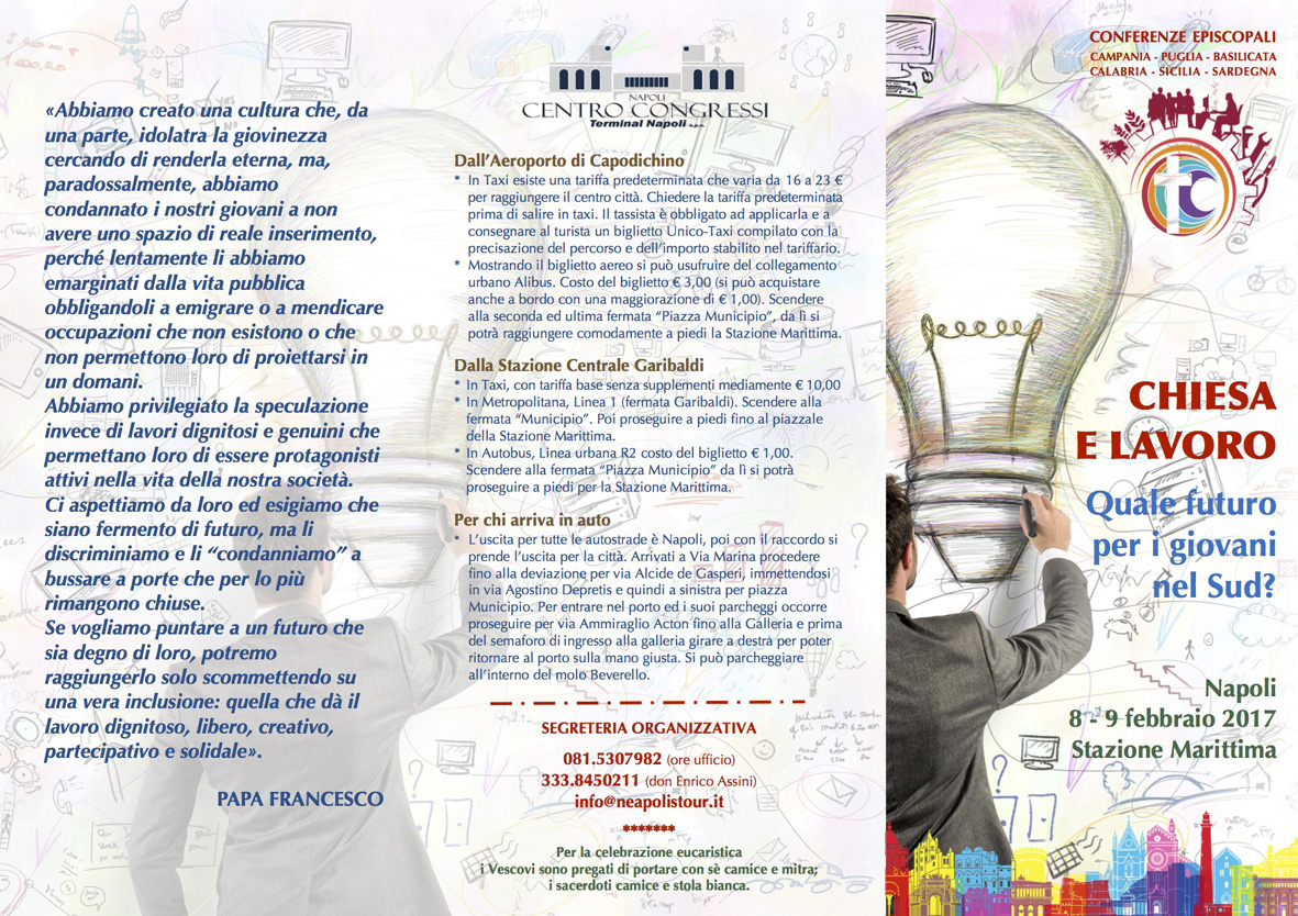 Streaming del Convegno ‘Chiesa e lavoro: quale futuro per i giovani del Sud’